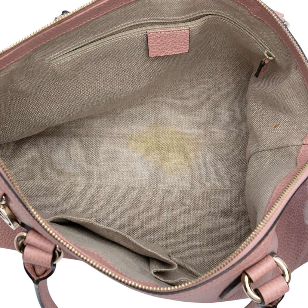 Gucci Dollar Calfskin GG Charm Satchel - 4