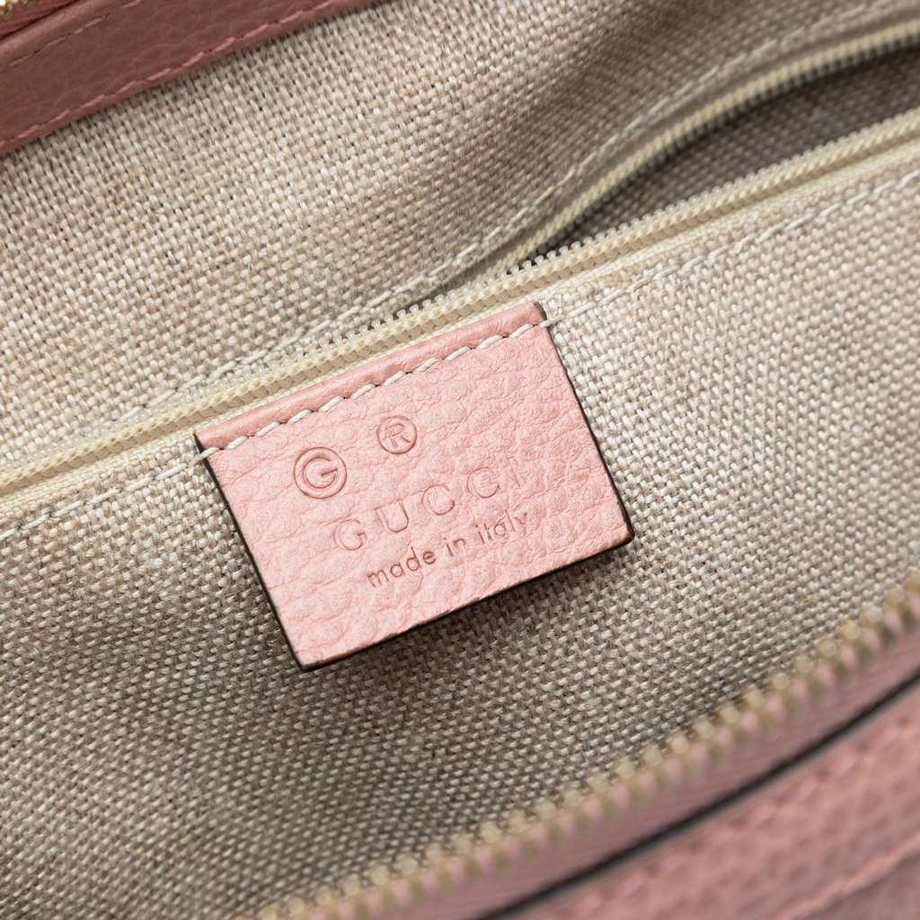 Gucci Dollar Calfskin GG Charm Satchel - Side view