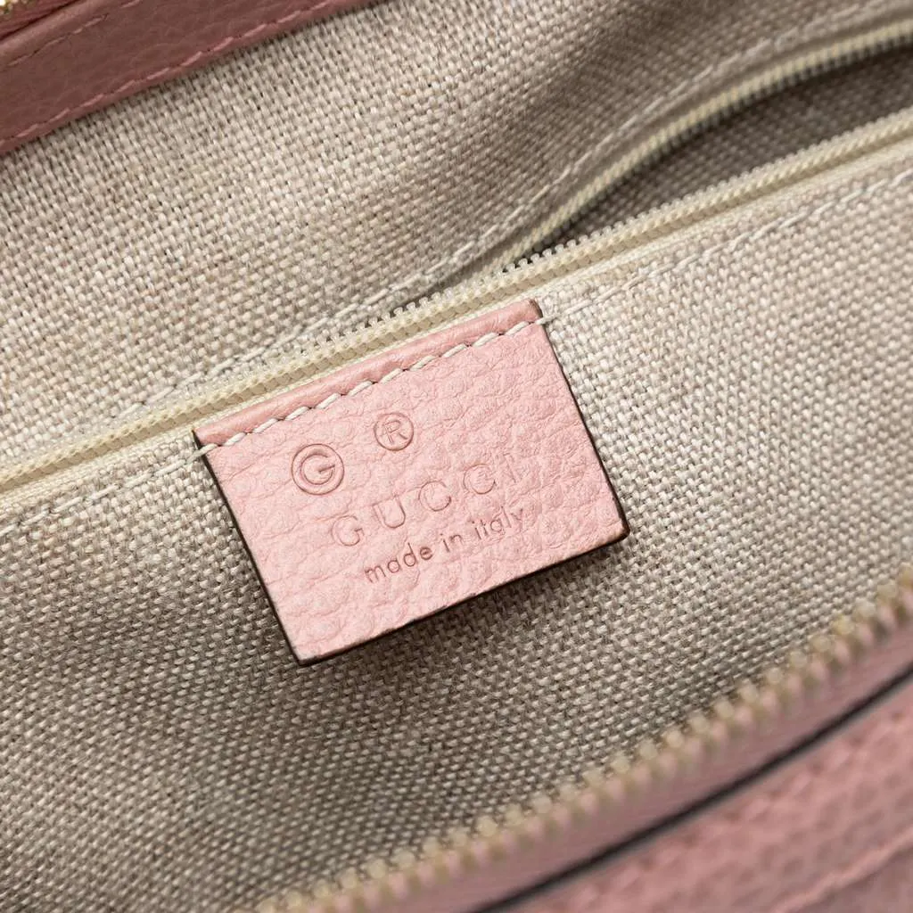 Gucci Dollar Calfskin GG Charm Satchel Pink Leather Very good - Box View
