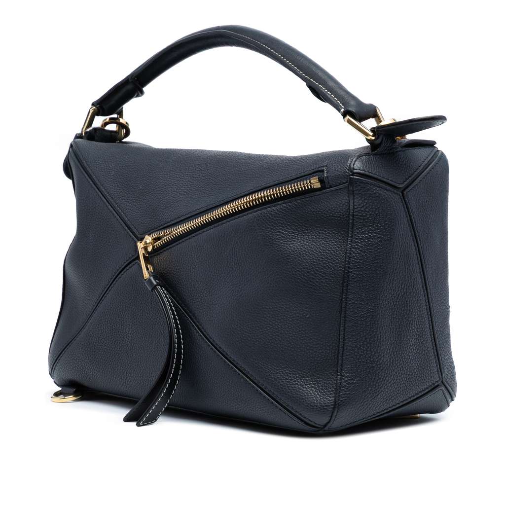 Loewe Medium Calfskin Puzzle Satchel - Back view