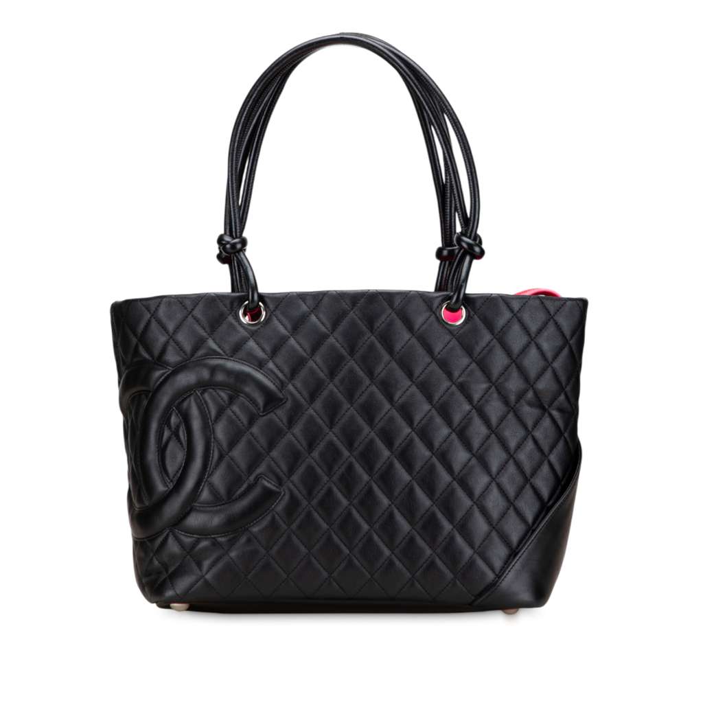 Chanel Large Quilted Calfskin Cambon Ligne Tote