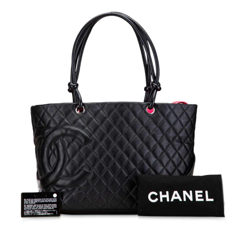 Chanel Large Quilted Calfskin Cambon Ligne Tote - Image 13