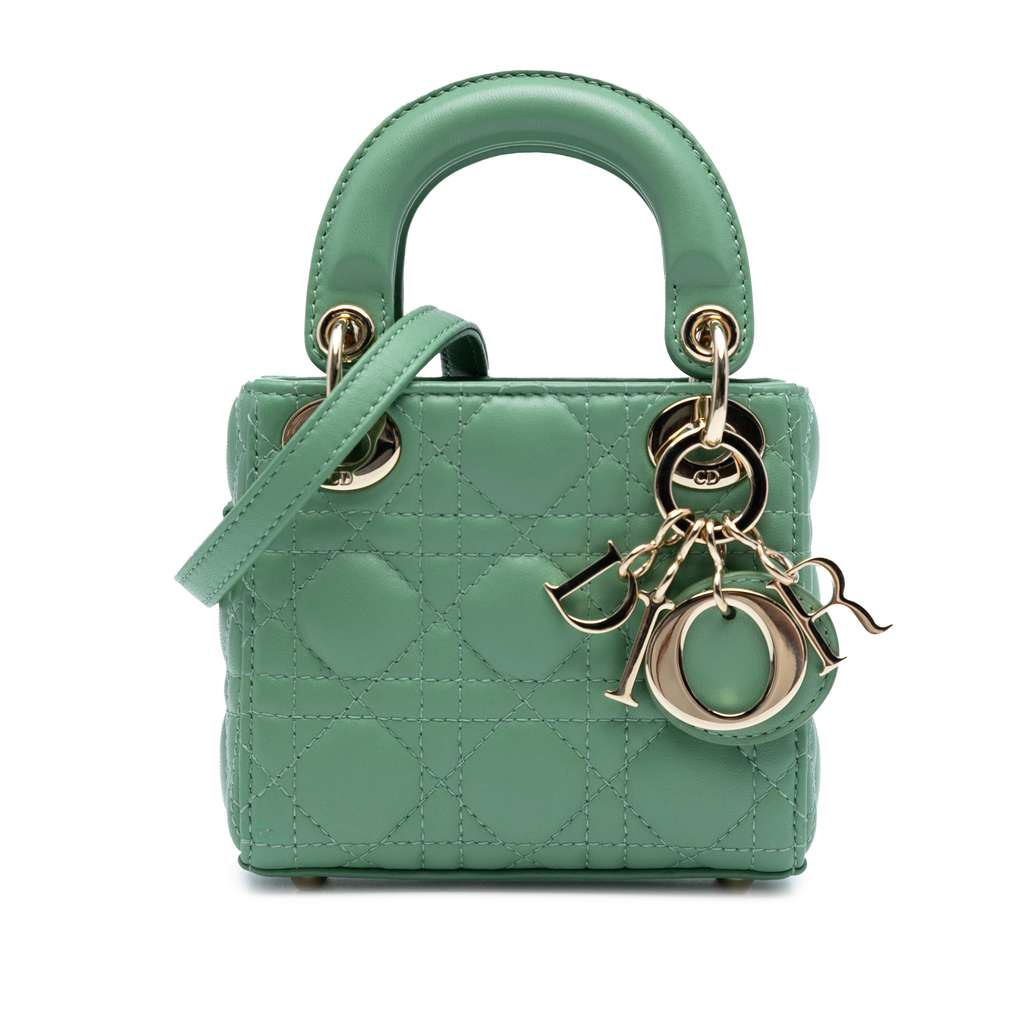 Dior Micro Lambskin Cannage Lady Dior