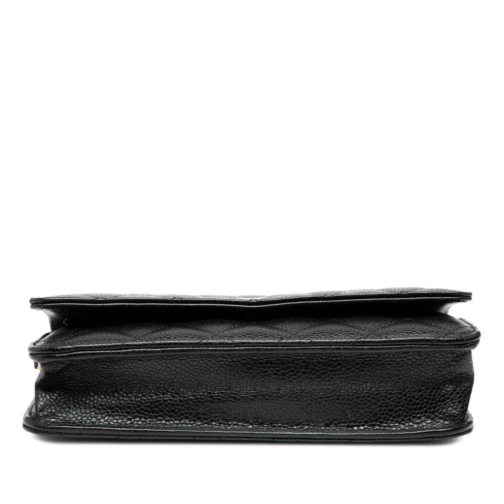 Chanel CC Quilted Caviar Wallet on Chain - Image 6
