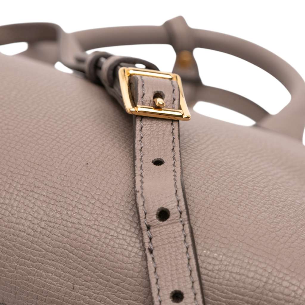 Burberry Medium Leather and House Check Banner Satchel - Image 11