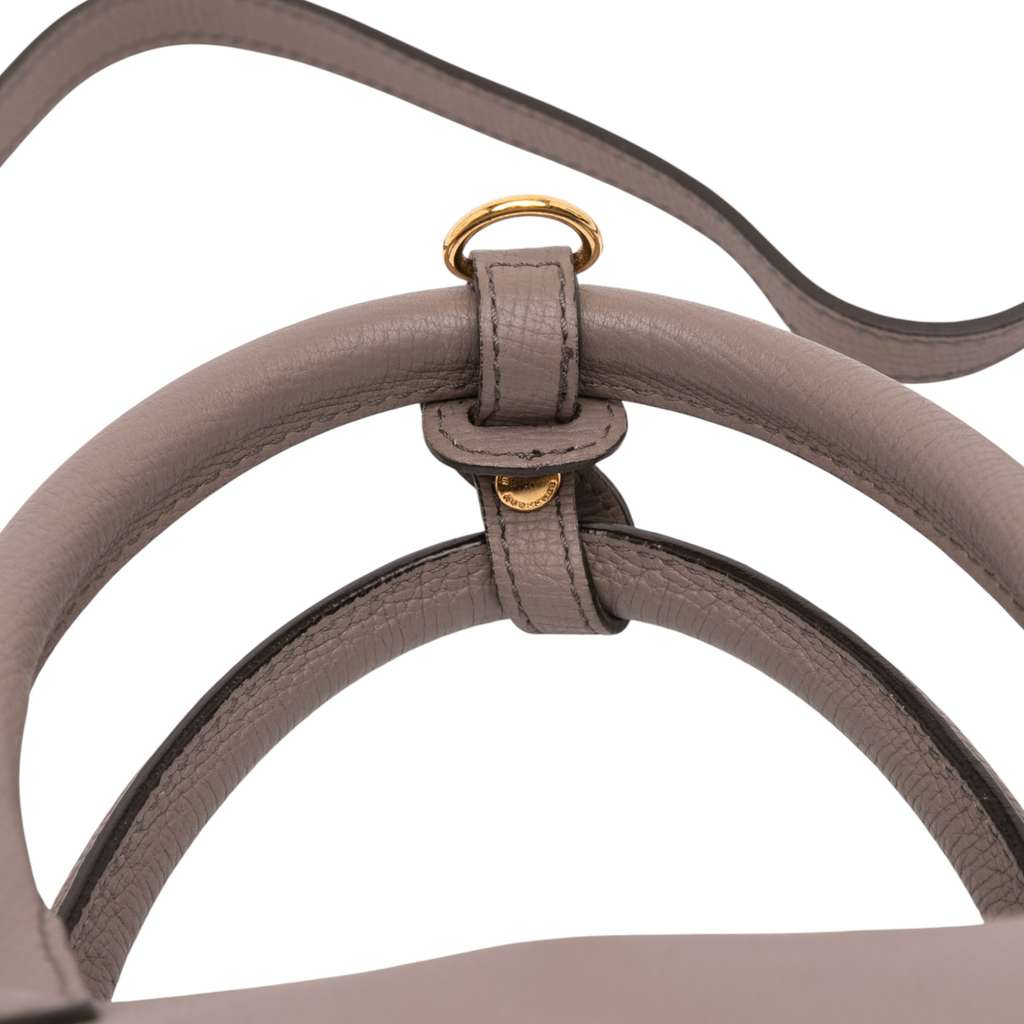 Burberry Medium Leather and House Check Banner Satchel - Image 12