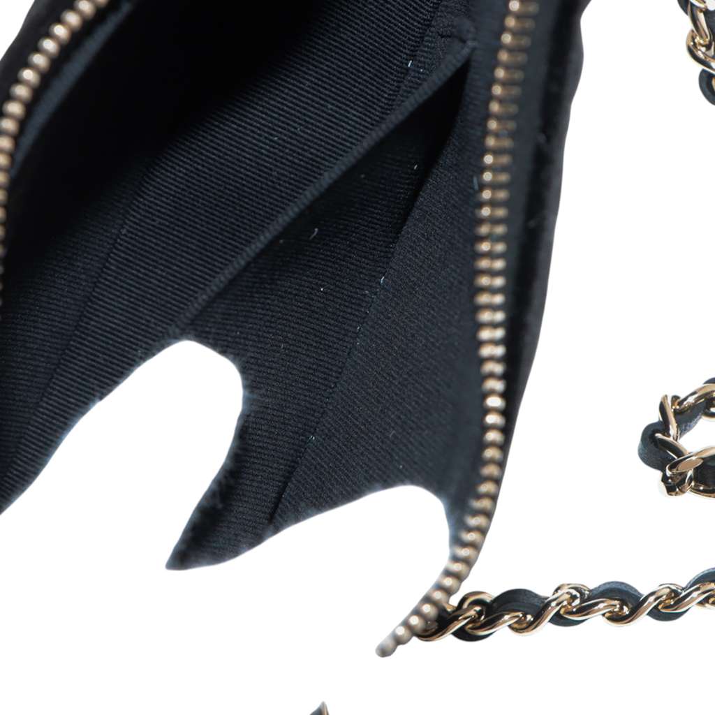 Chanel CC Quilted Velour Half Moon Chain Crossbody - 4