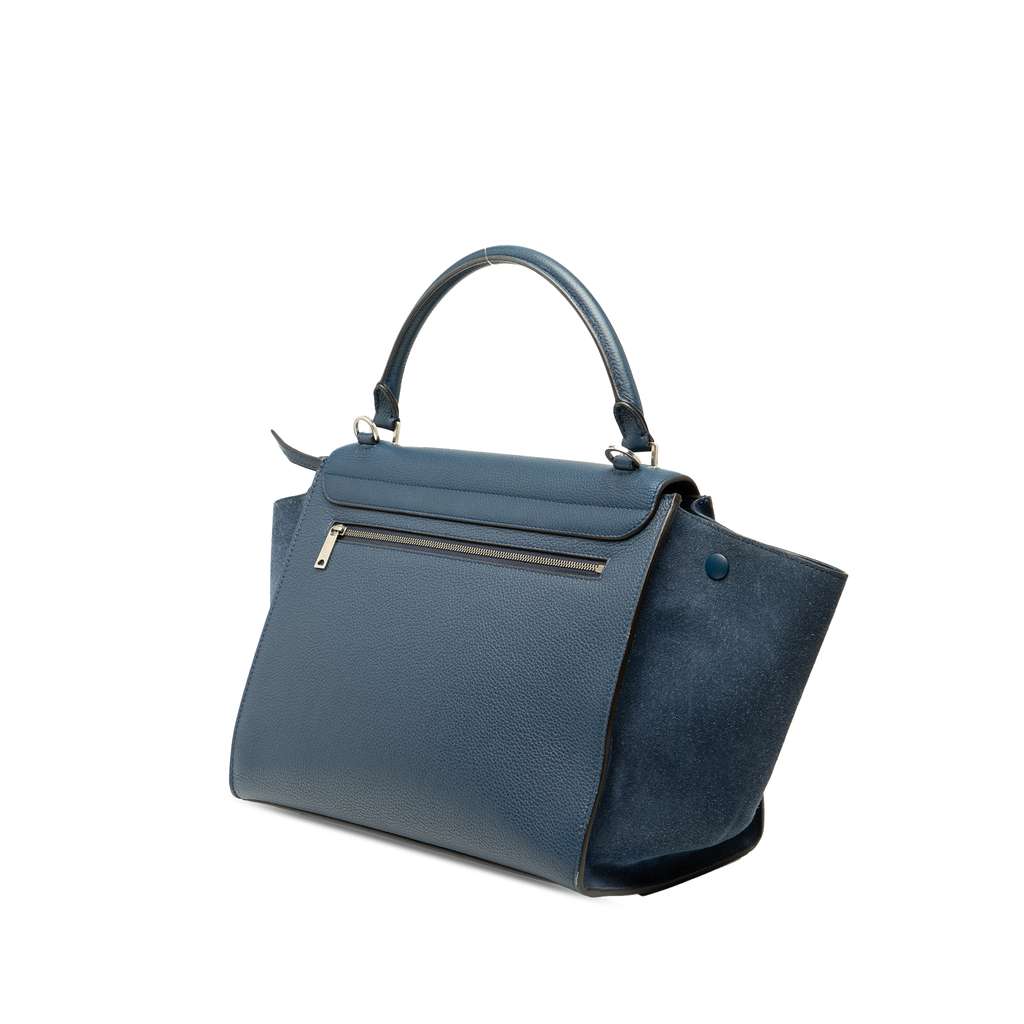 Celine Small Leather Trapeze Satchel - 2