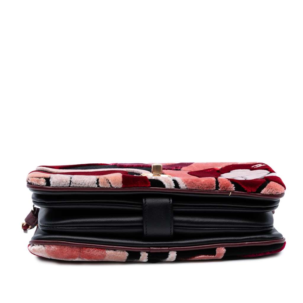 Chanel Paris Cosmopolite Velvet Camellia Flap - Image 6