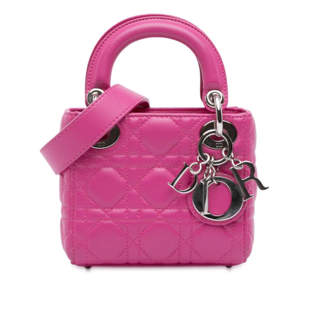 Dior Mini Lambskin Cannage Lady Dior