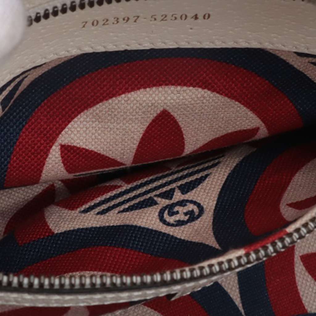 Gucci Adidas Mini Textured Dollar Calfskin Logo Web Duffle Bag - Side view
