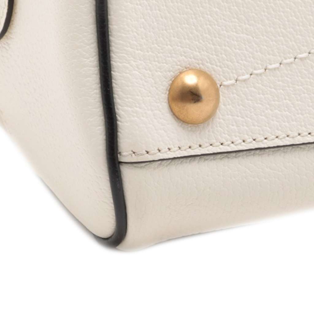 Gucci Adidas Mini Textured Dollar Calfskin Logo Web Duffle Bag - Image 10