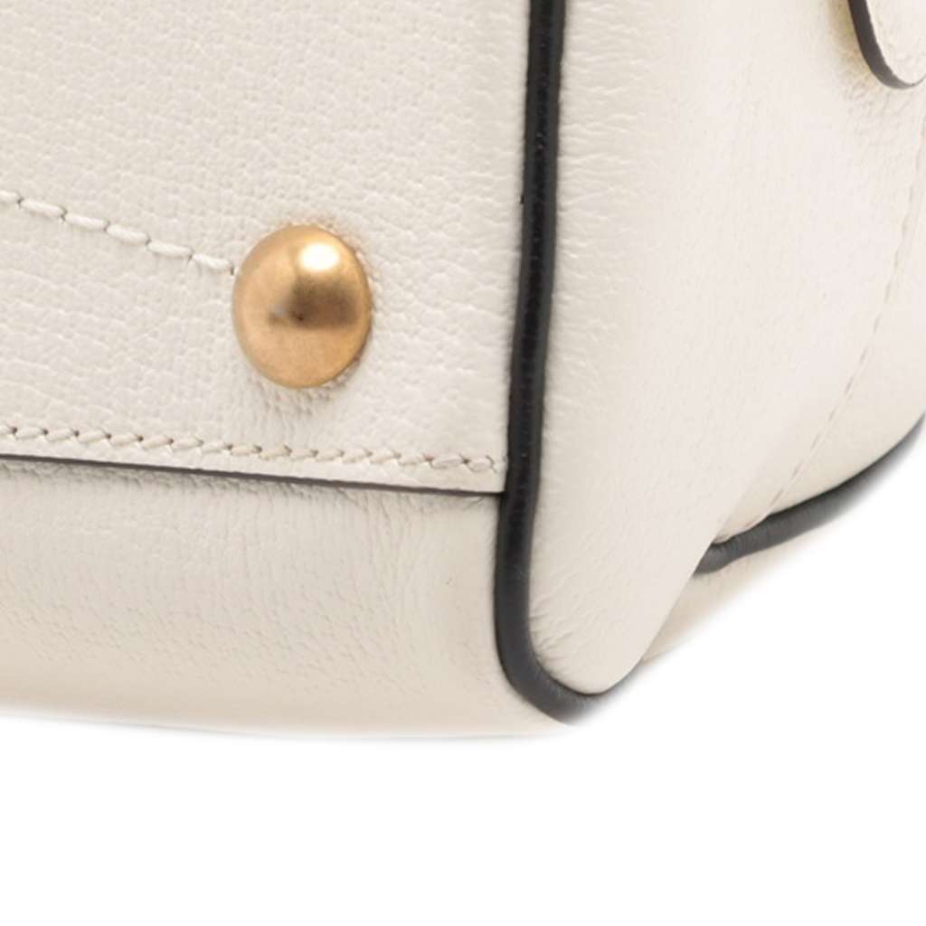 Gucci Adidas Mini Textured Dollar Calfskin Logo Web Duffle Bag - Image 11