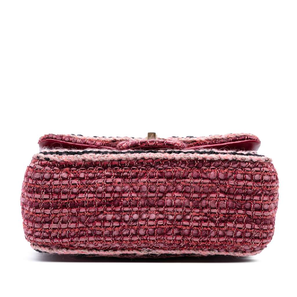 Chanel Mini Braided Classic Tweed Single Flap - Image 6