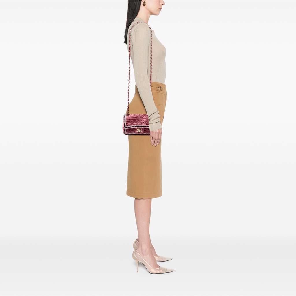 Chanel Mini Braided Classic Tweed Single Flap - Detail 2