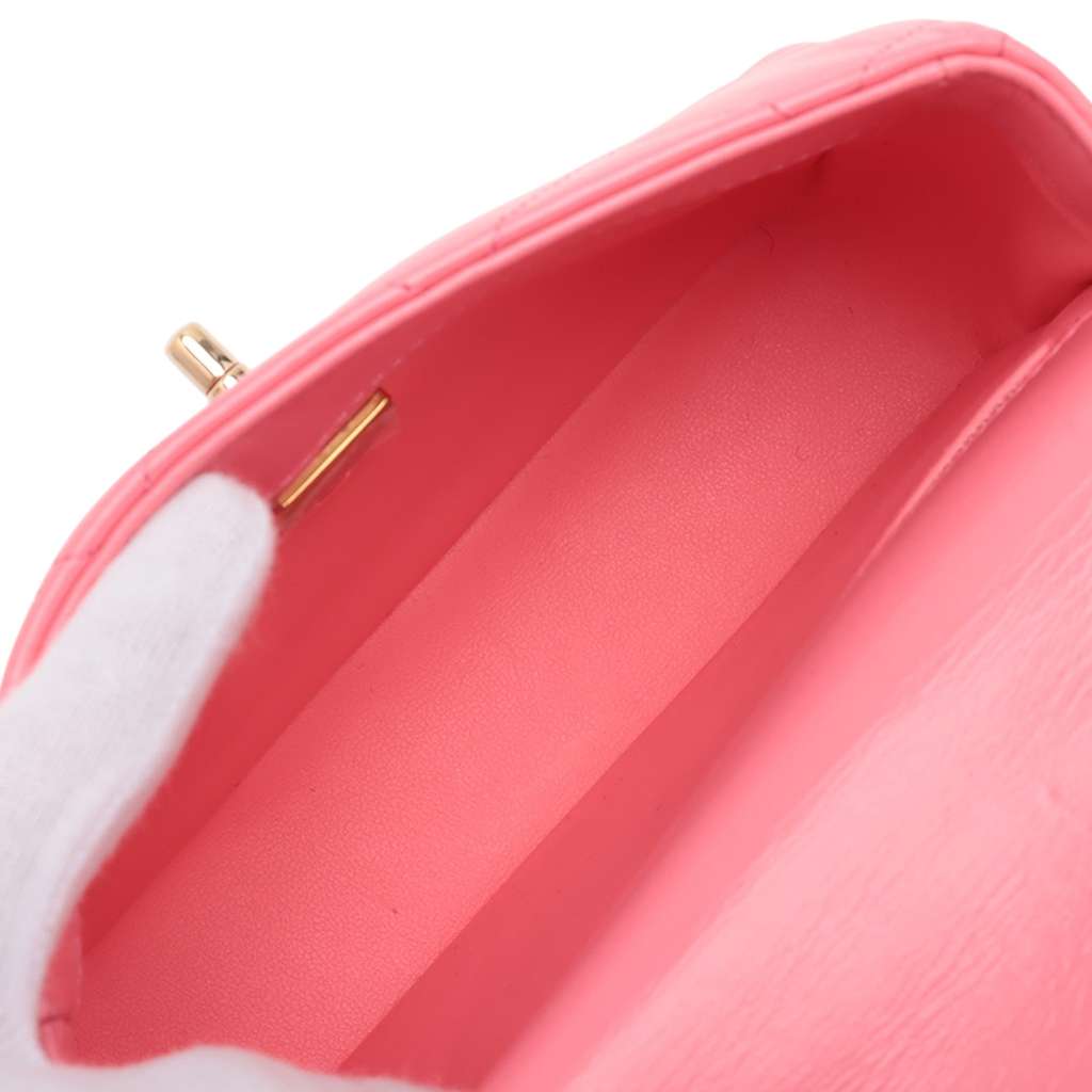 Chanel Mini Quilted Shiny Lambskin Coco Trip Flap - Image 6