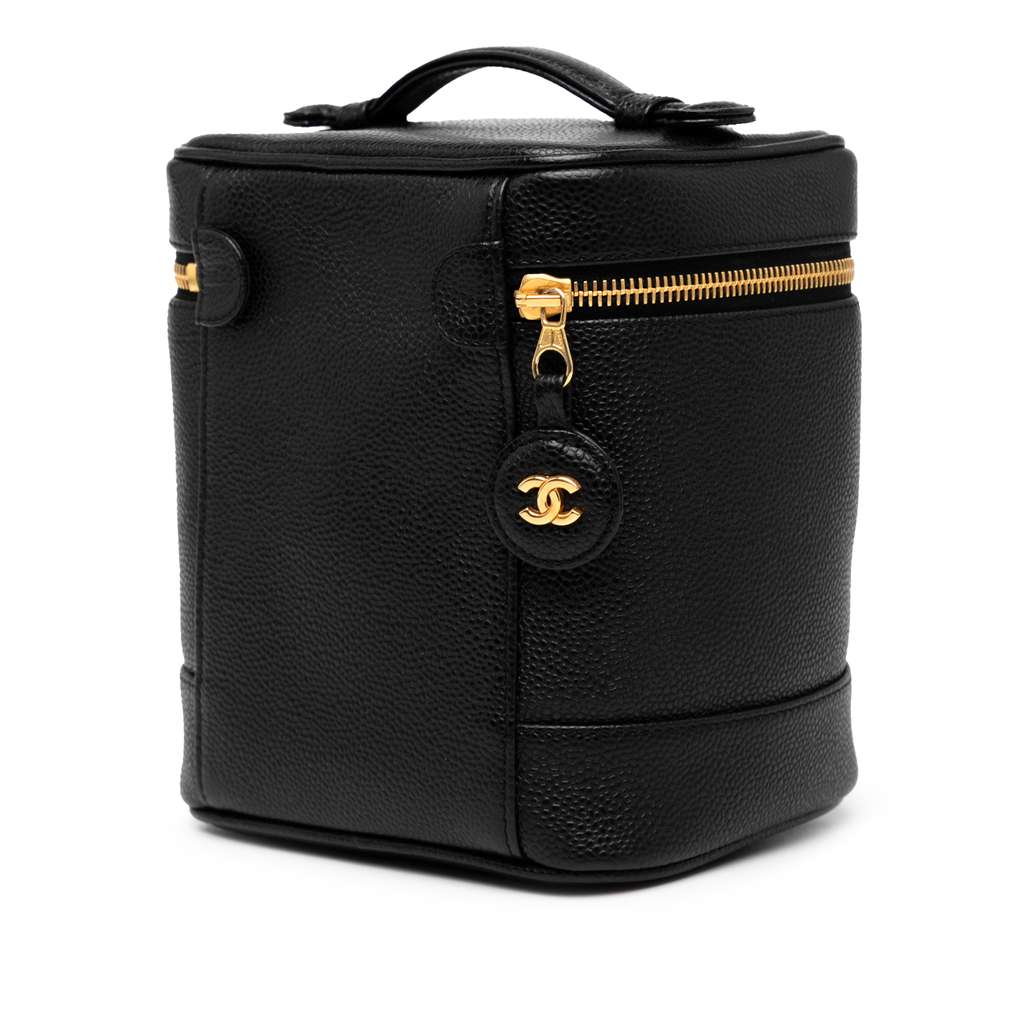 Chanel CC Caviar Vanity Case - Back view