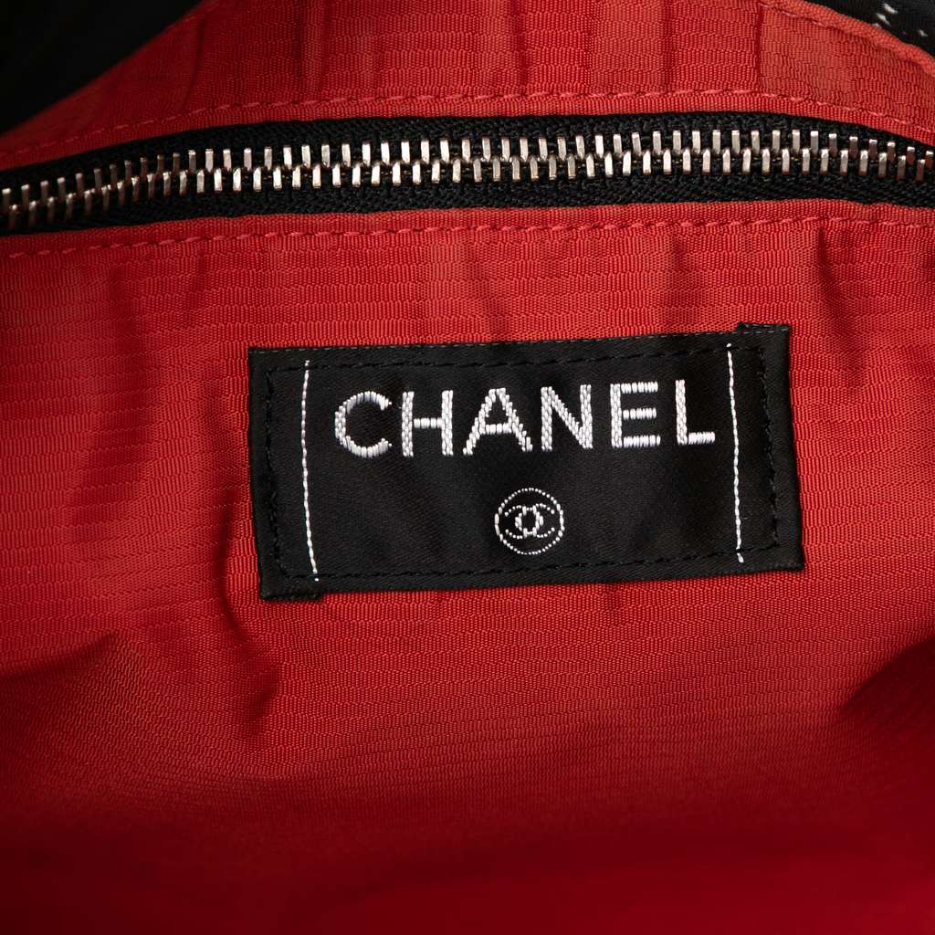 Chanel Old Travel Line Nylon Tote - Side view