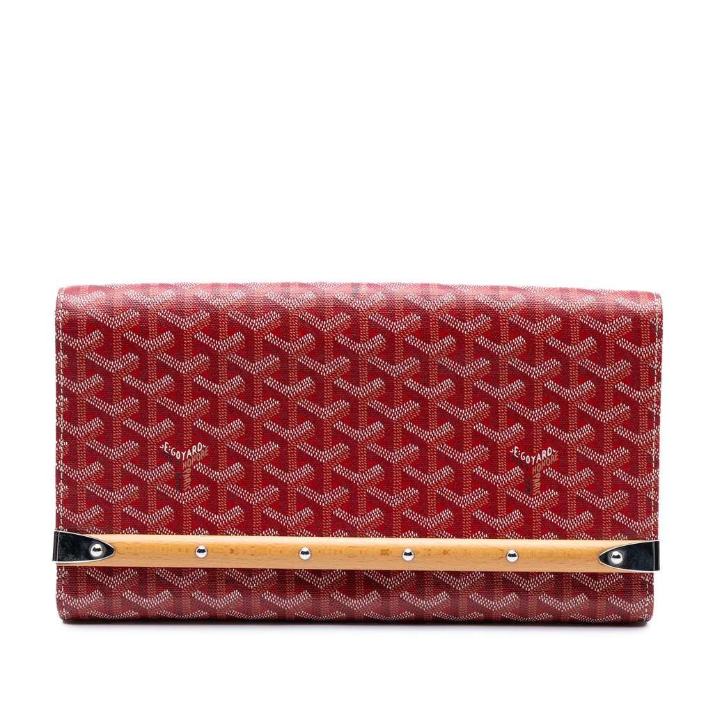 Goyard Goyardine Monte Carlo Bois Clutch