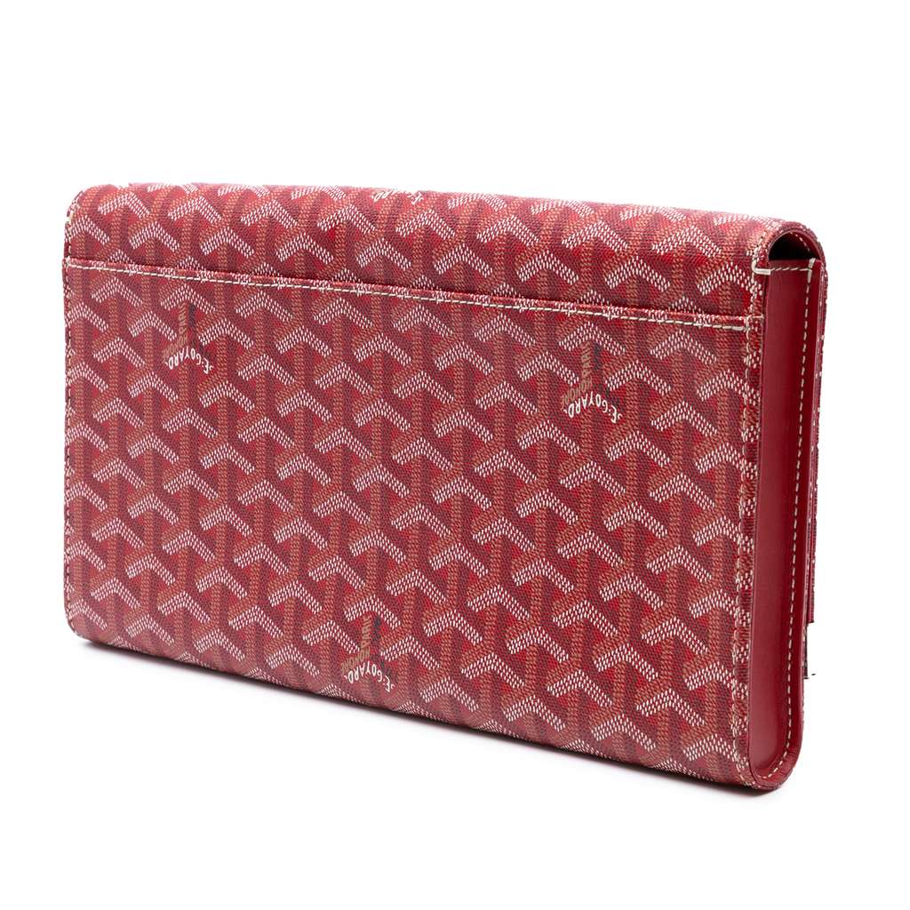 Goyard Goyardine Monte Carlo Bois Clutch - Back view