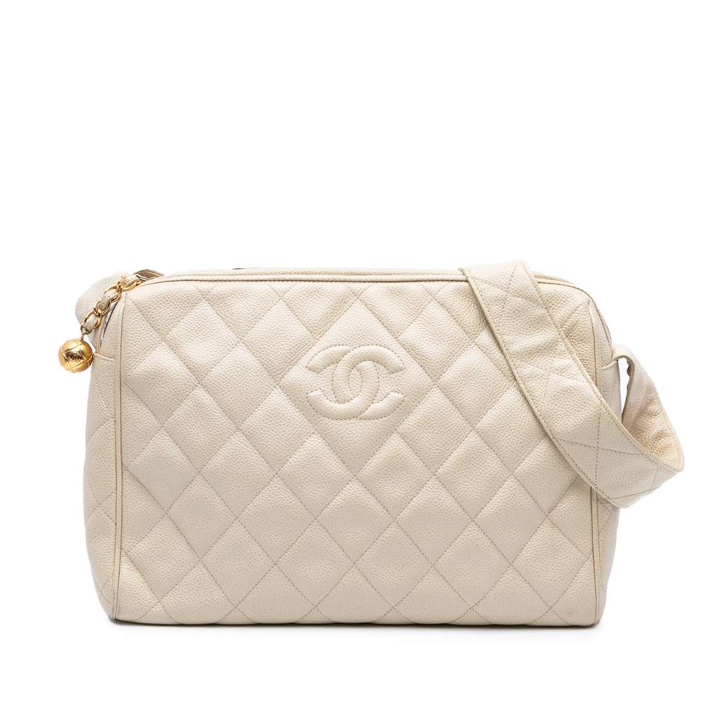 Chanel CC Quilted Caviar Crossbody