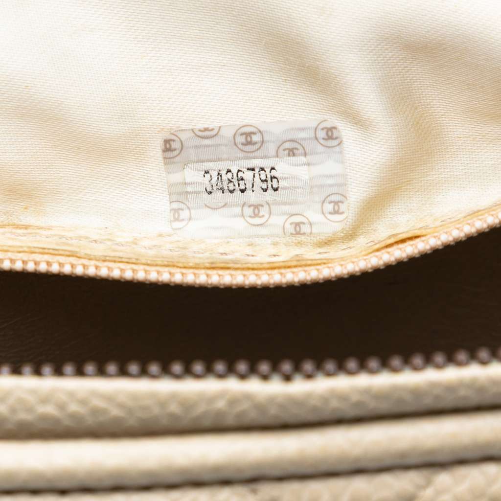 Chanel CC Quilted Caviar Crossbody - Side view