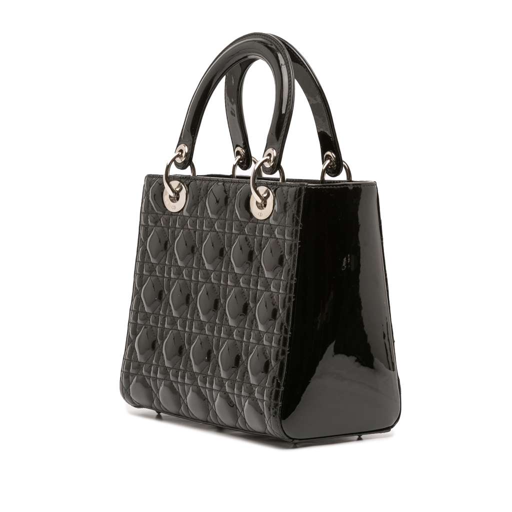 Dior Medium Patent Cannage Lady Dior - Back view