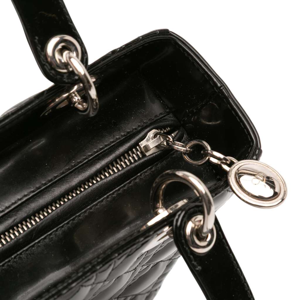 Dior Medium Patent Cannage Lady Dior - Image 11