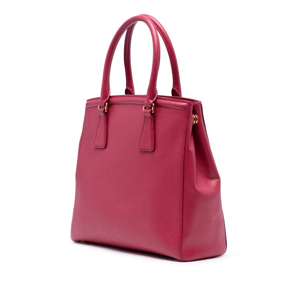 Prada Saffiano Lux Parabole Satchel - Back view