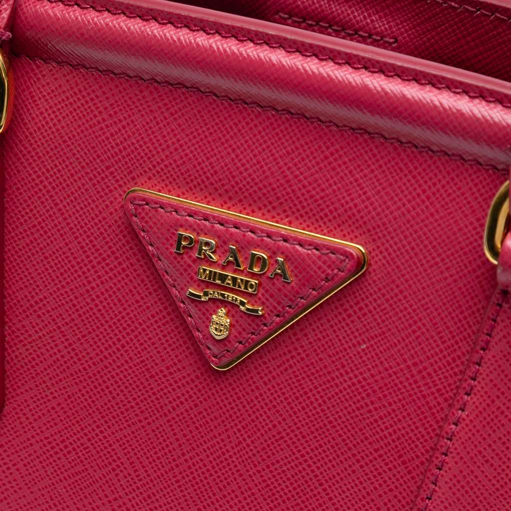 Prada Saffiano Lux Parabole Satchel - Side view