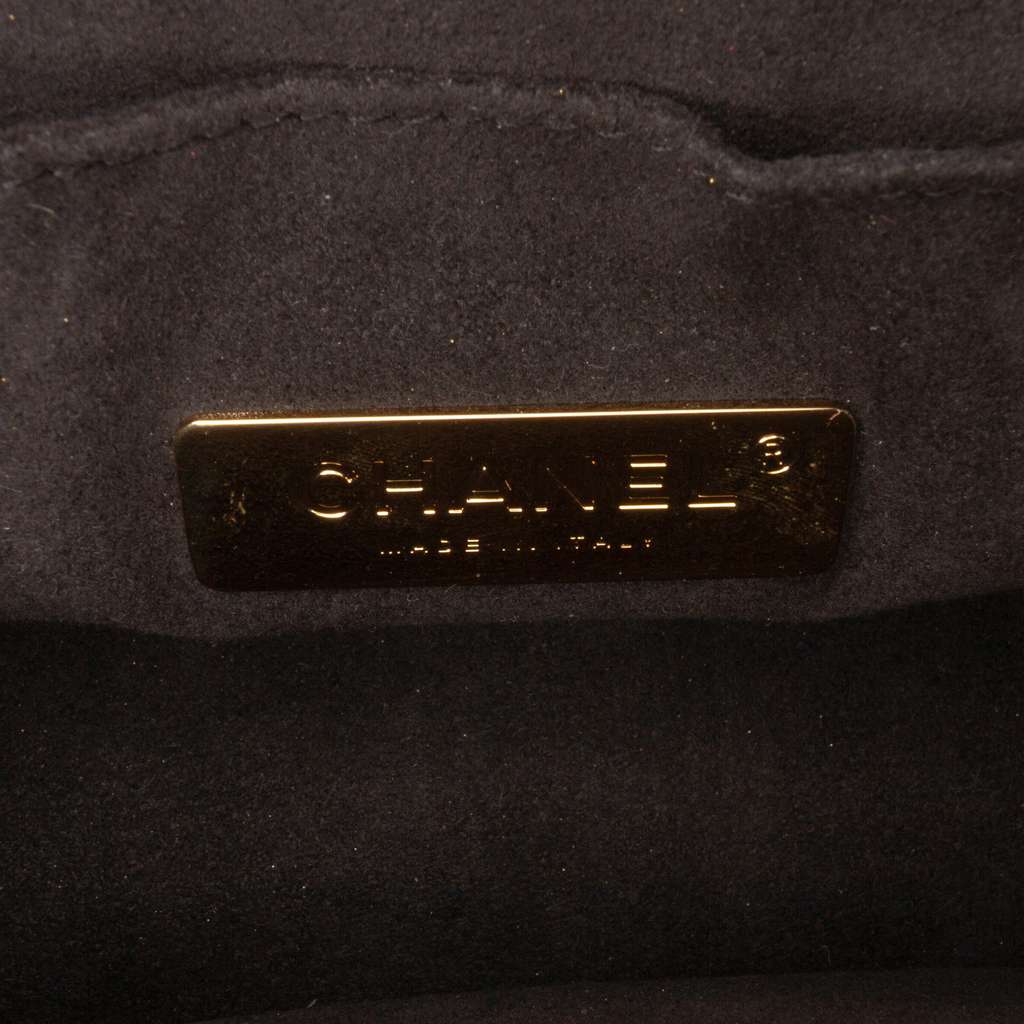 Chanel Small Calfskin Kiss Lock Frame Bag - Side view