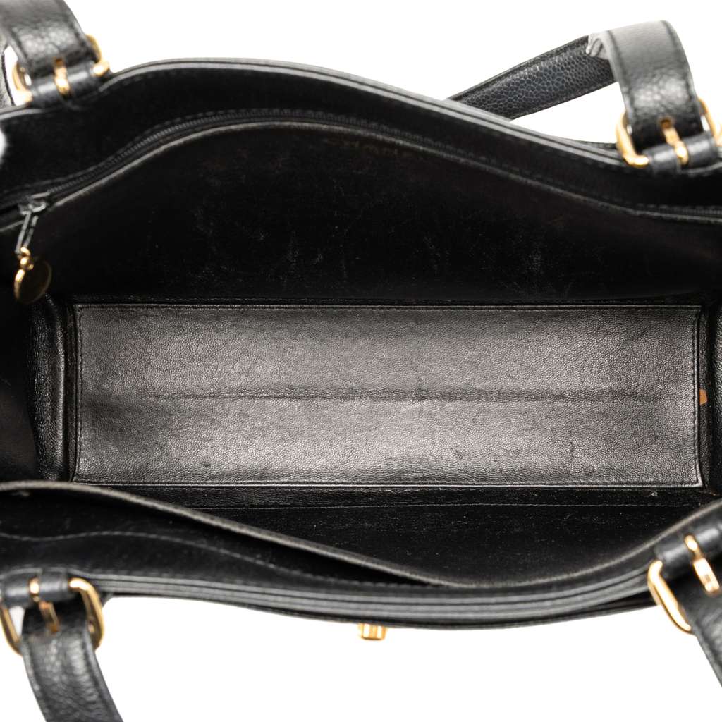 Chanel CC Caviar Turn Lock Tote - 4