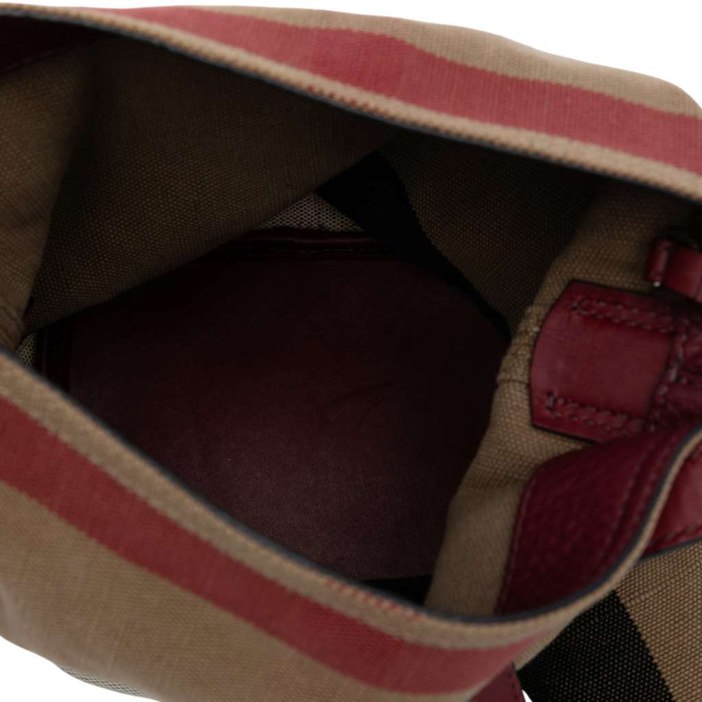 Burberry Mini Mega Check Canvas Ashby Tassel Bucket Bag - 4