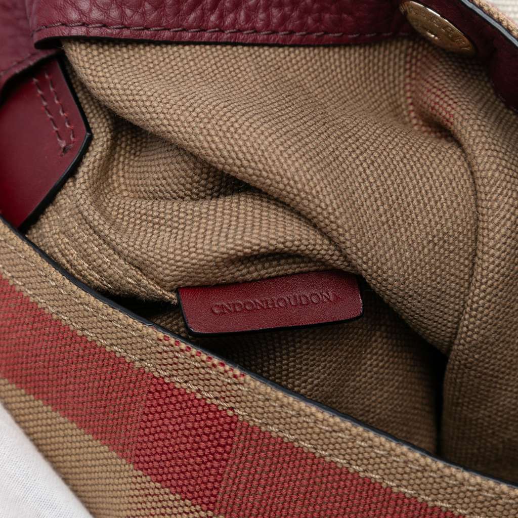 Burberry Mini Mega Check Canvas Ashby Tassel Bucket Bag - Detail 1