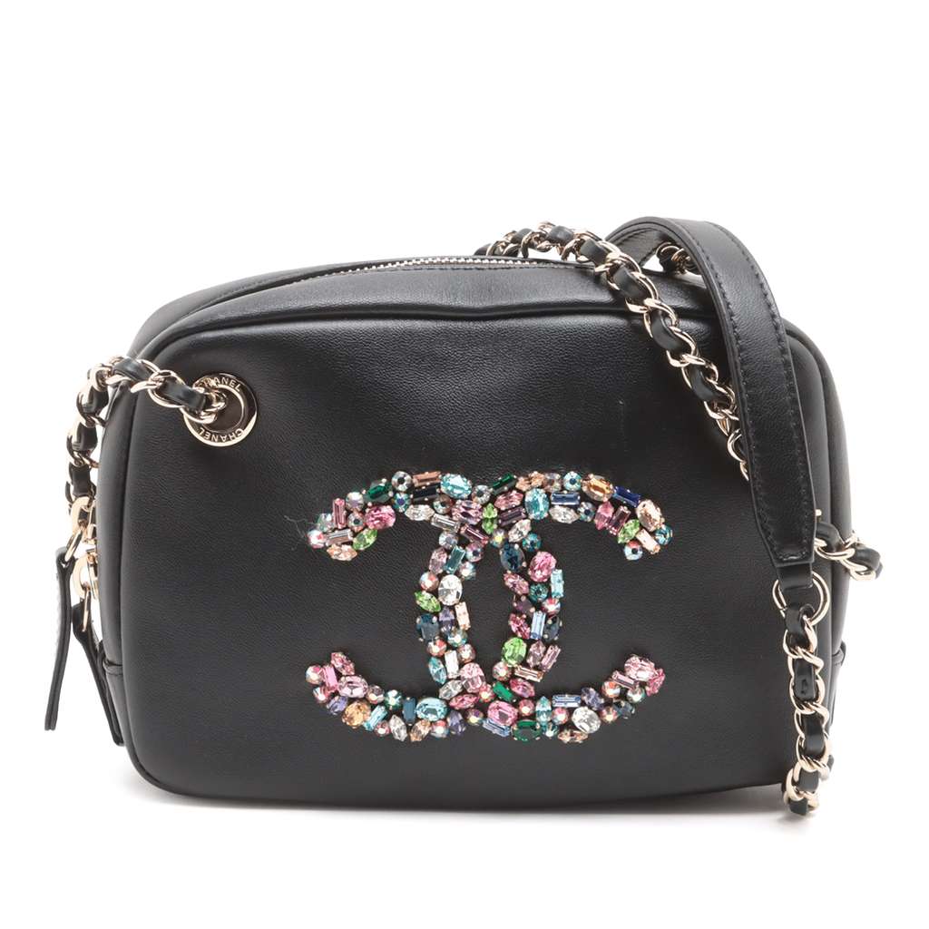 Chanel Lambskin Giant Crystal CC Camera Bag