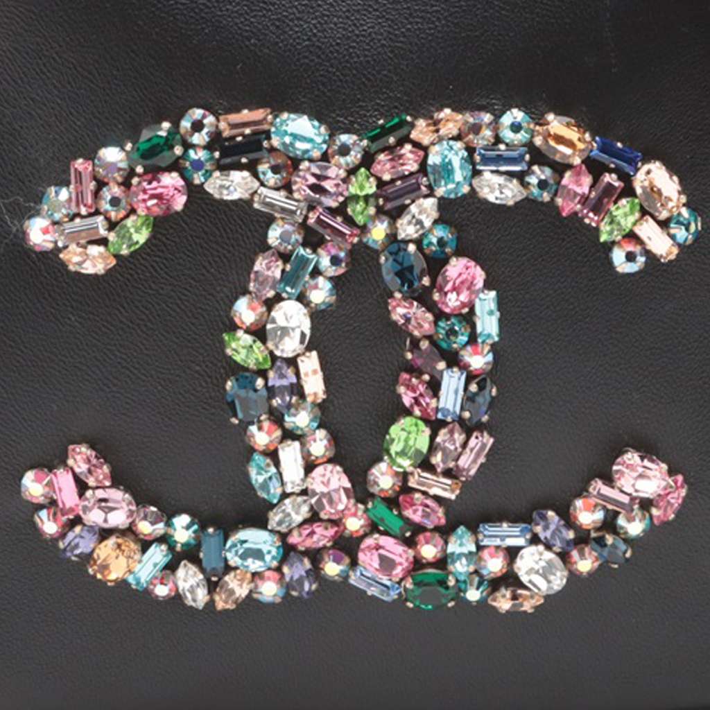 Chanel Lambskin Giant Crystal CC Camera Bag - Detail 2