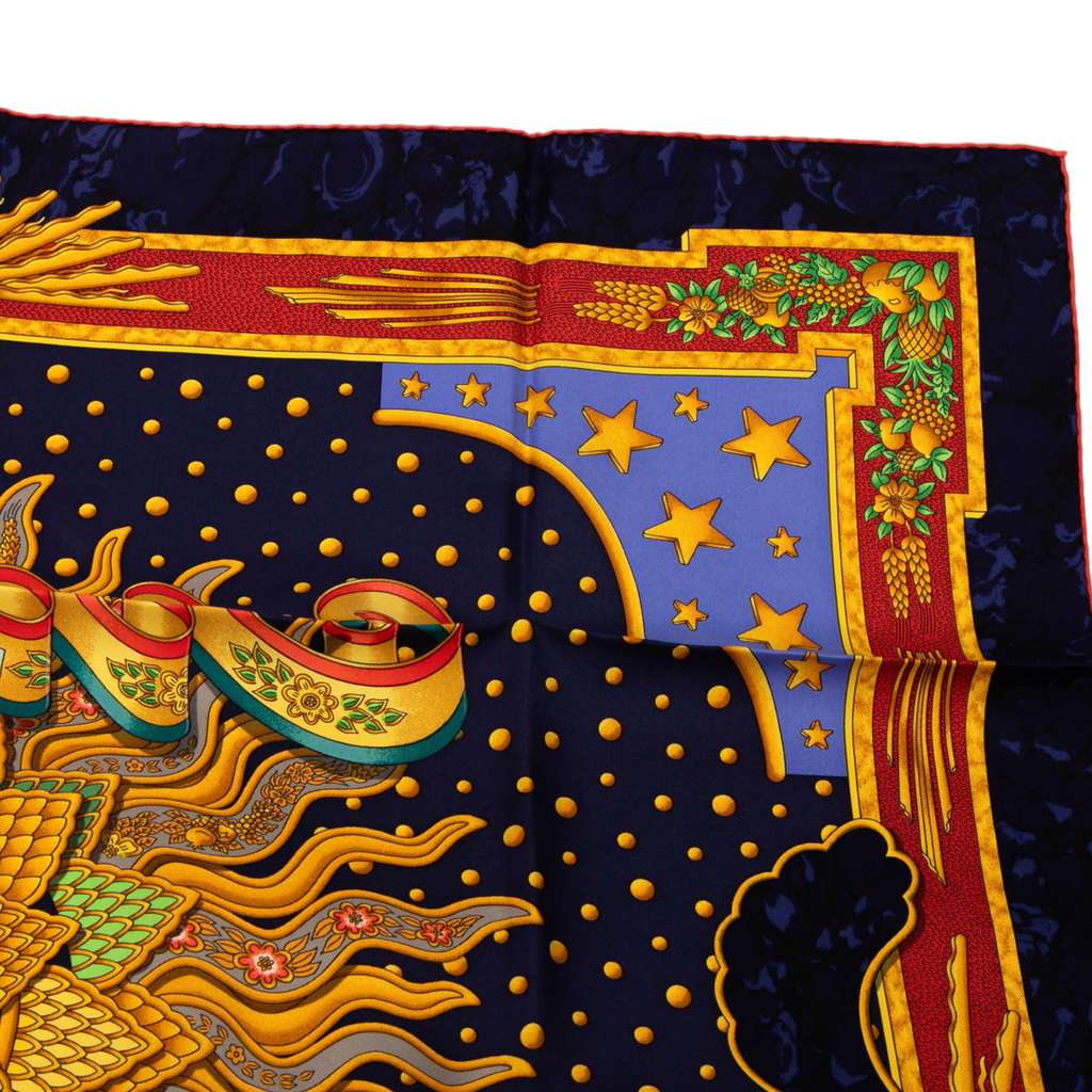 Hermès Carpe Diem Silk Scarf 90 - Detail 1