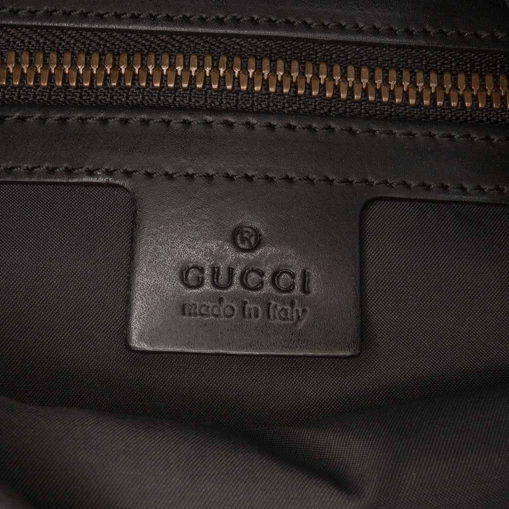 Gucci GG Supreme Angry Cat Drawstring Backpack - Side view