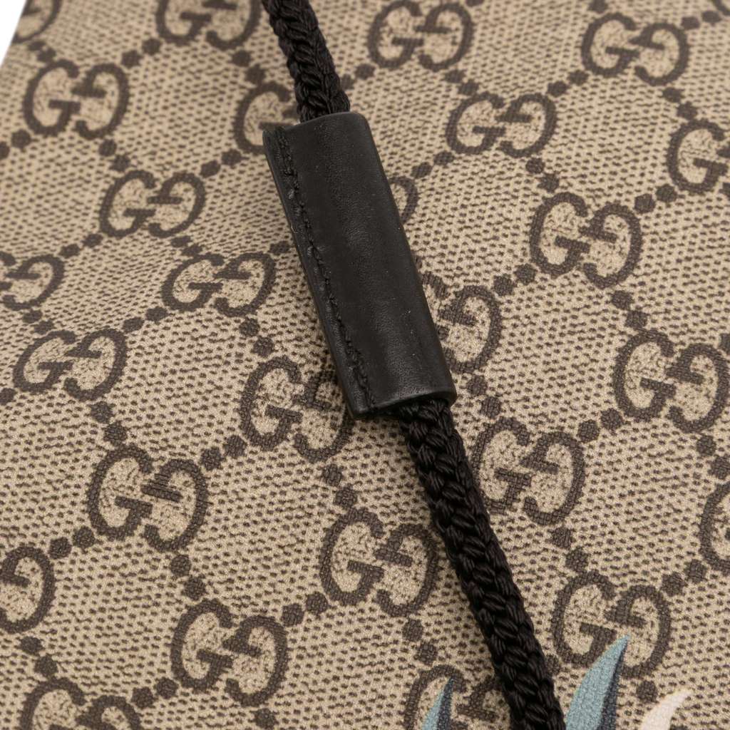 Gucci GG Supreme Angry Cat Drawstring Backpack - Image 11