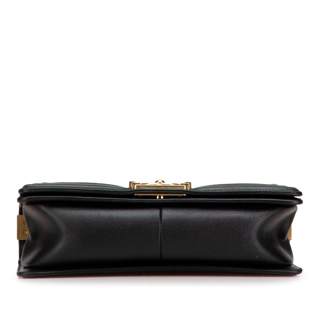 Chanel Old Medium Chevron Lambskin Stitched Boy Flap - Image 6