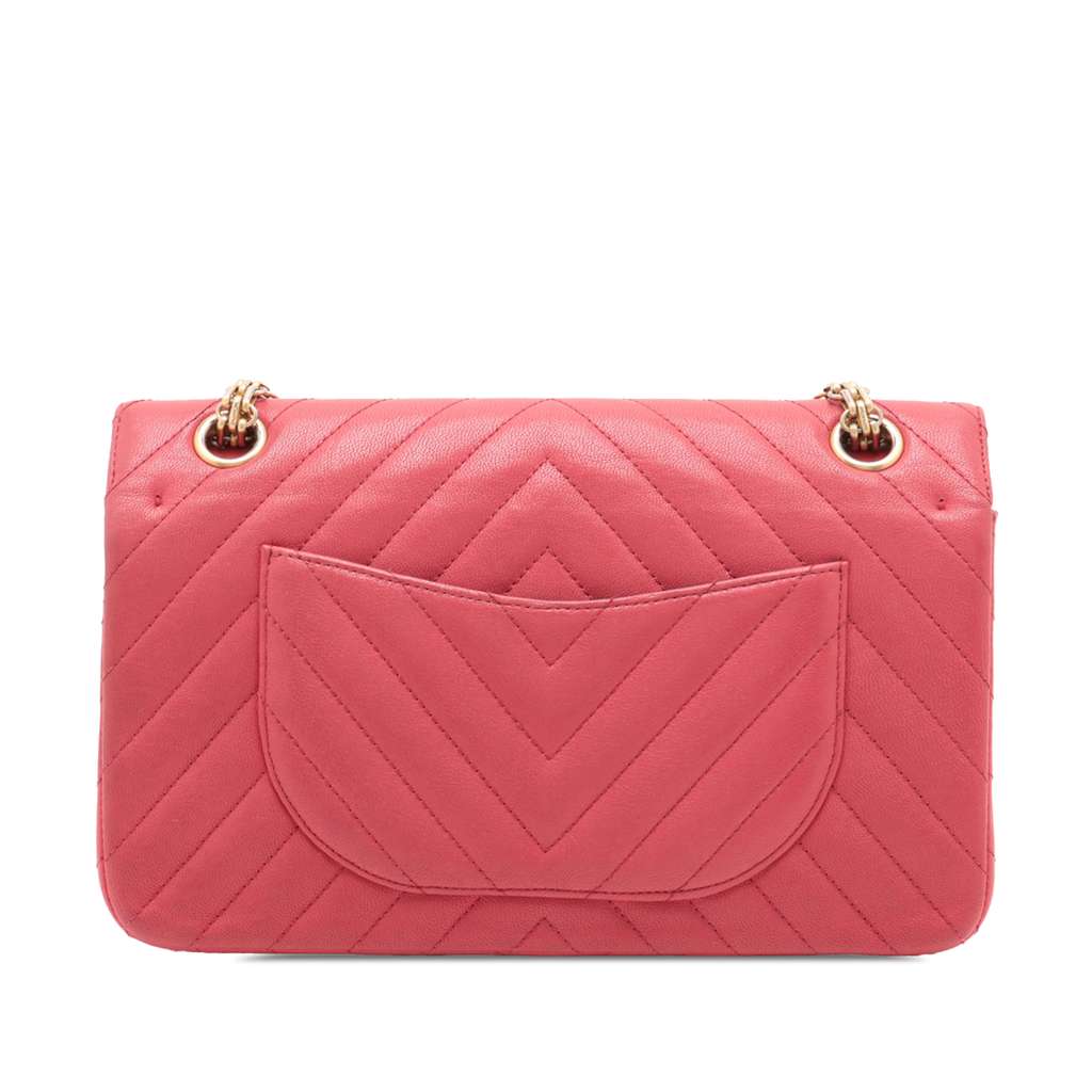 Chanel Reissue 2.55 Chevron Lambskin Double Flap 225 - Back view