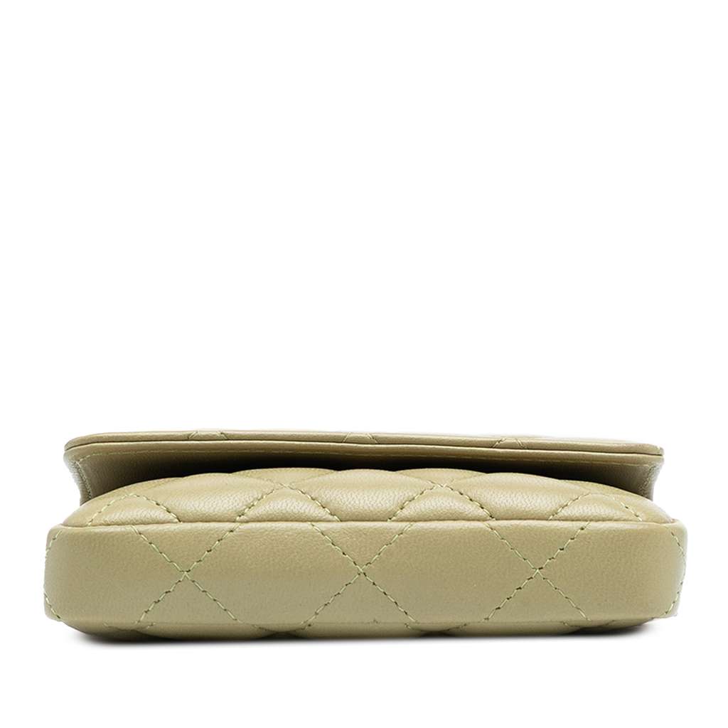 Chanel Lambskin Enamel Coco Hearts Clutch with Chain - 3