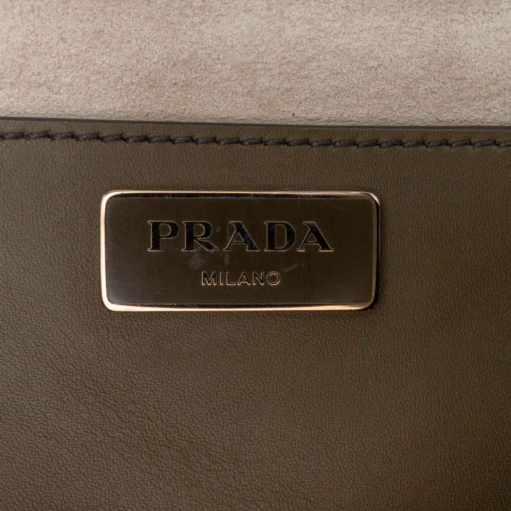 Prada Medium City Calf Hand Stitched Galleria Double Zip Satchel - 5
