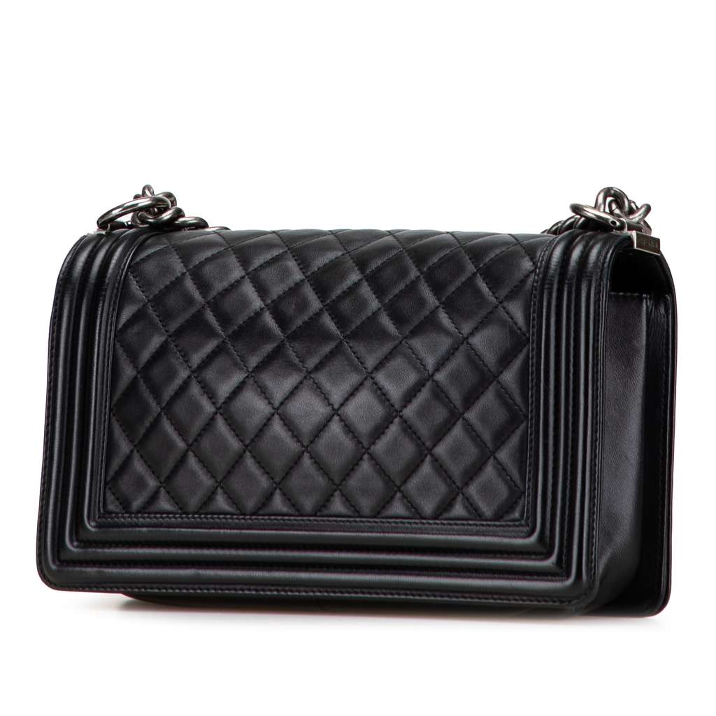 Chanel Old Medium Quilted Lambskin Boy Flap - 2