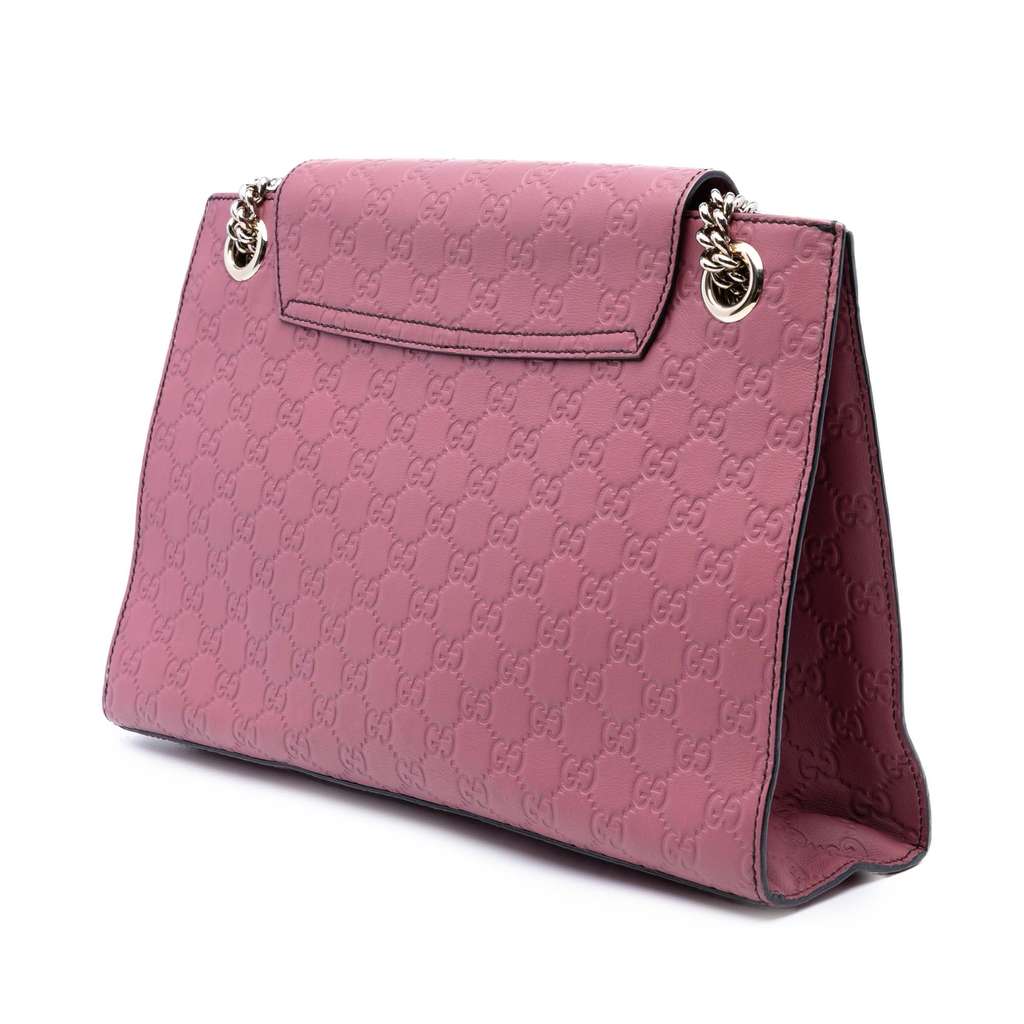 Gucci Large Guccissima Emily Shoulder Bag - Back view