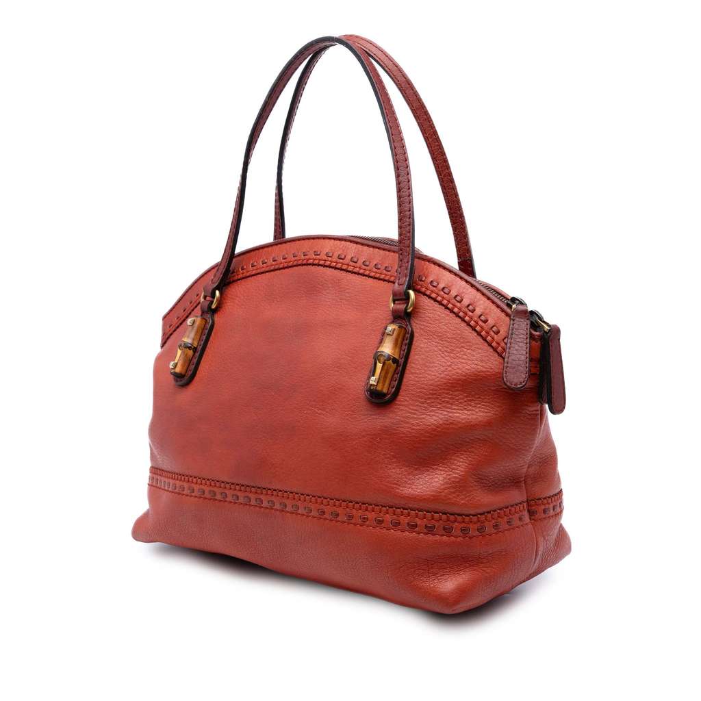 Gucci Leather Laidback Crafty Handbag - Back view