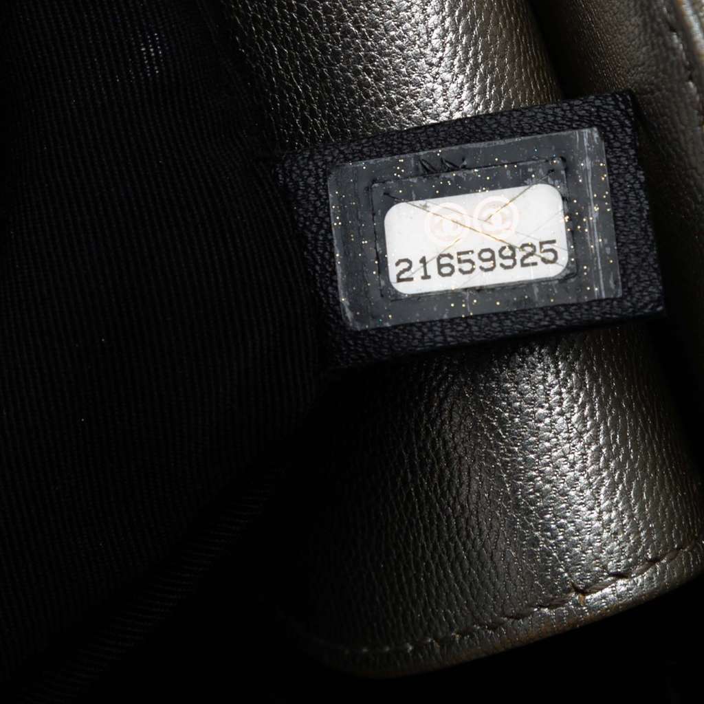 Chanel Large Bicolor Metallic Goatskin and Calfskin Boy Tote - Detail 1