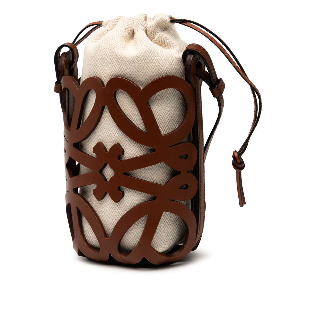 Loewe Anagram Leather Cut Out Pocket Crossbody - Back view