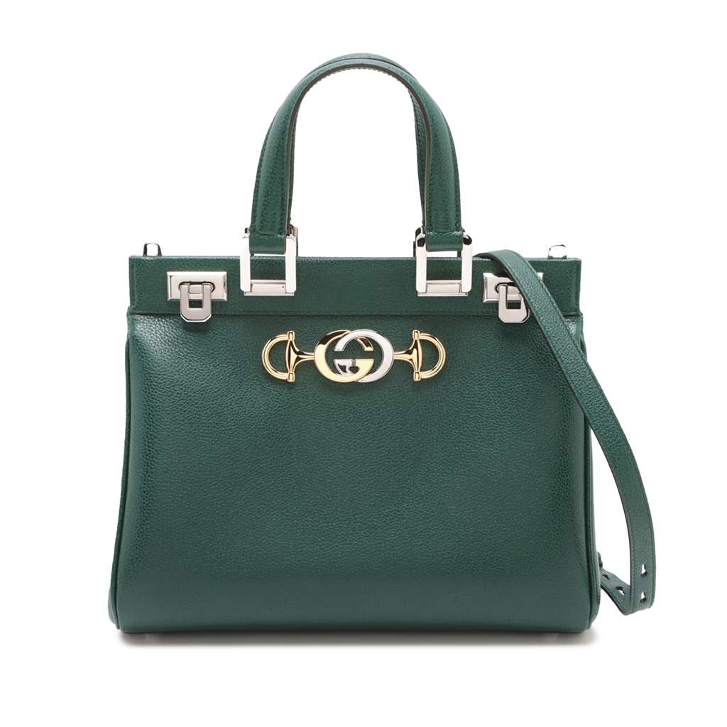 Gucci Small Grained Calfskin Zumi Top Handle Bag