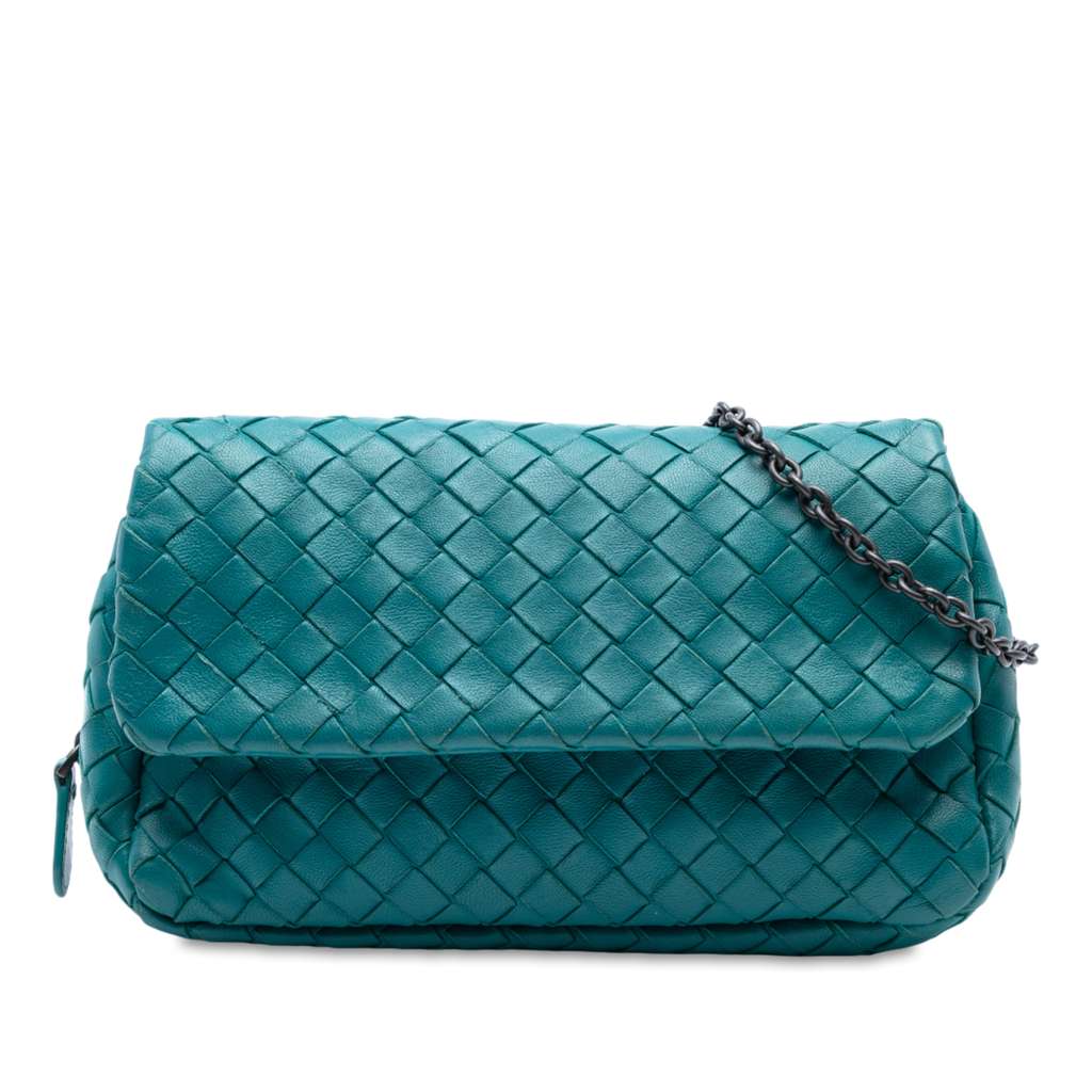 Bottega Veneta Mini Nappa Intrecciato Expandable Chain Crossbody